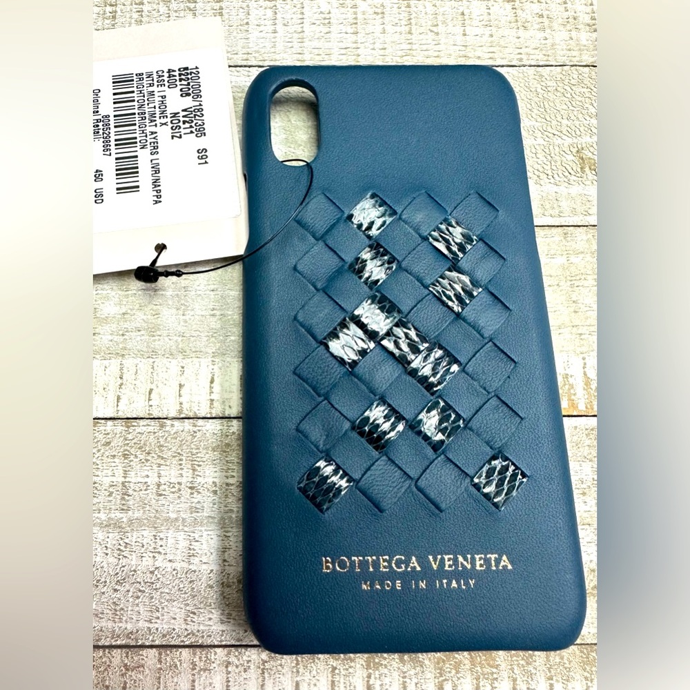 Bottega Veneta Leather Cell Phone Case IPhone X